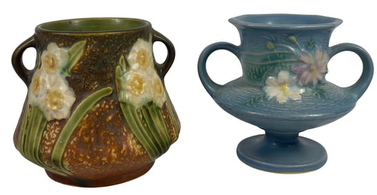 Lot of (2) Roseville Art Pottery Vases