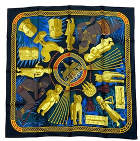 Hermes Tresor Royal Du Benin Silk Scarf