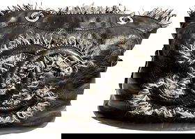 Vintage w/ Tags Chanel Tweed & Lambskin Bon Bon Tote Bag: Comes with original box, authenticity card, care card, & dusk jacket. Measures 11 inches wide, 8 inches high, 5 inches deep, handle drop approx 6.5 inches. Overall excellent condition, please see phot