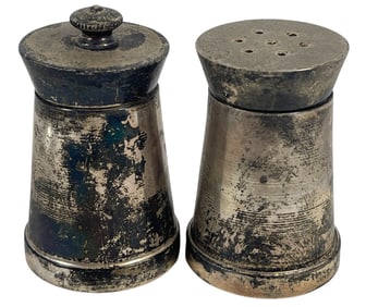 Pair of Tiffany & Co/Italy Sterling Salt & Pepper