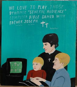Javier Mayoral Outsider Art, Bible Games w/ Father Joseph