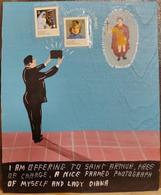 Javier Mayoral Outsider Art, Offering To Saint Arthur, Diana
