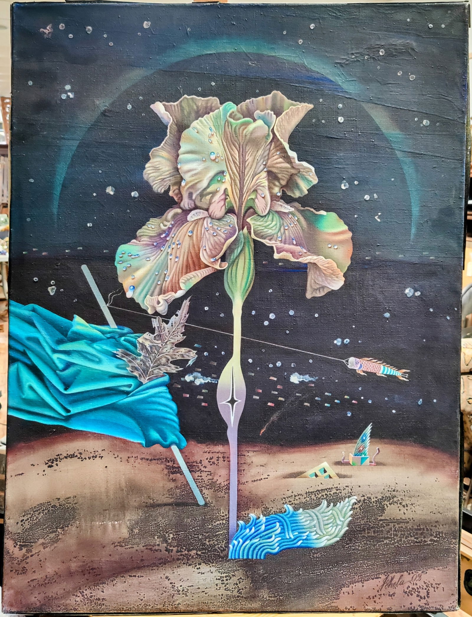 Sergey Pchelintsev Surrealistic Planet Counterpoint Flower (1 of 4)