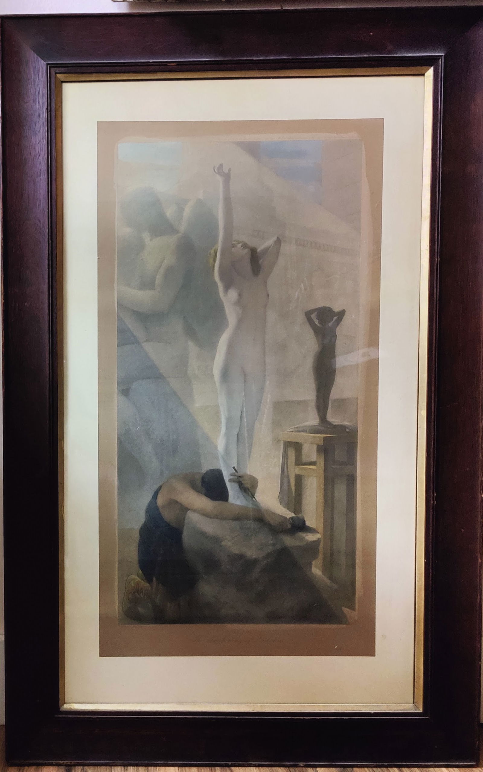 After Herbert Schmalz Lithograph Awakening of Galetea (1 of 5)