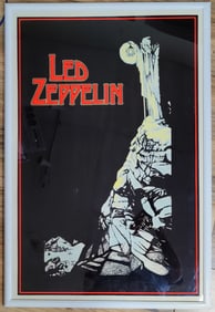 Vintage Led Zeppelin Lantern # 821 Black Light Poster, 1988