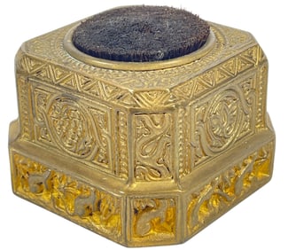 Tiffany Studios New York Gilt Bronze Pen Wipe in Venetian Ermine #1686