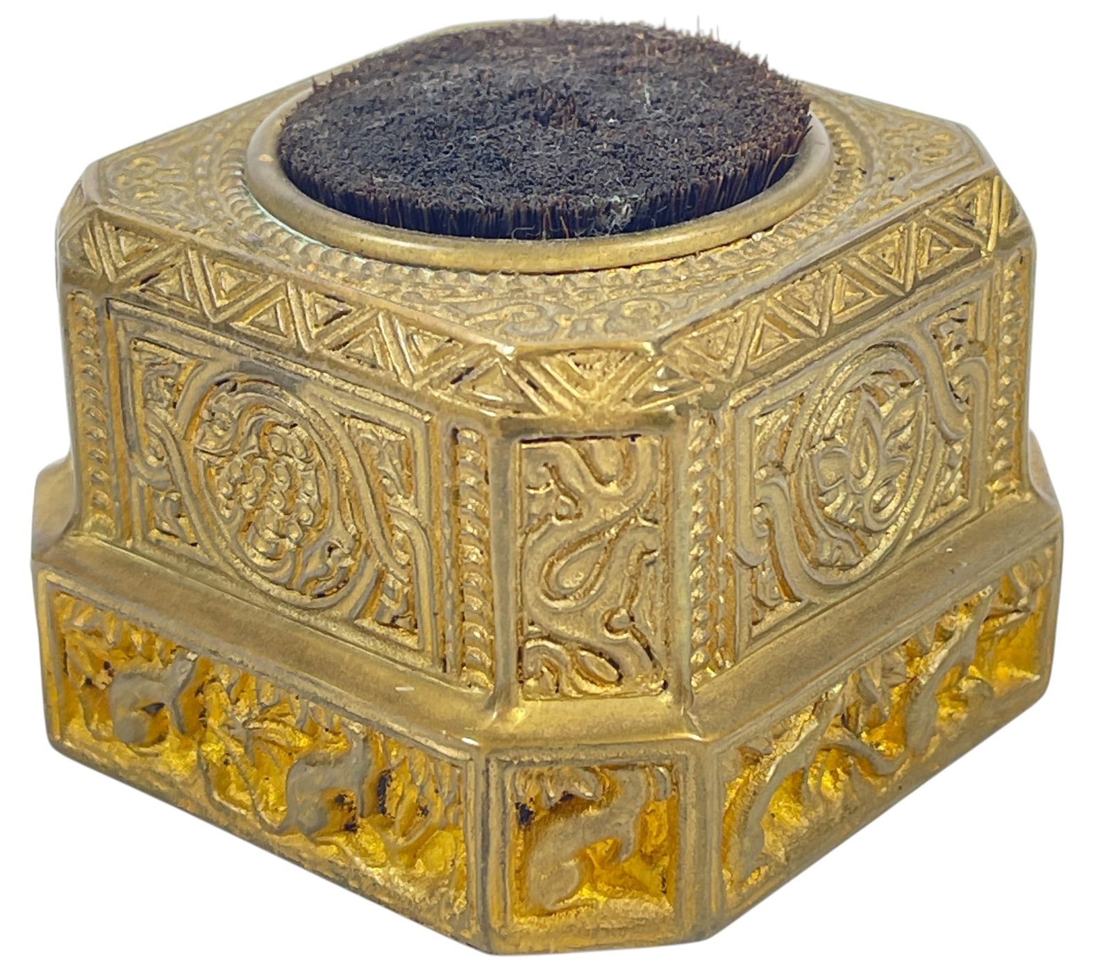 Tiffany Studios New York Gilt Bronze Pen Wipe in Venetian Ermine #1686 (1 of 5)