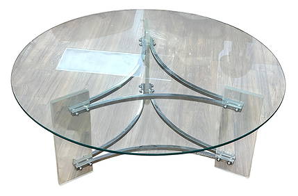 Mid Century Charles Hollis Jones Lucite & Chrome Table (1 of 3)