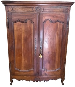18/19th Century French Provincial 2 Door Armoire