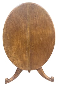 19th Century English Pine Tilt Top Breakfast Table