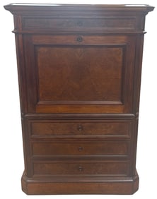 Victorian Walnut Drop Front Desk