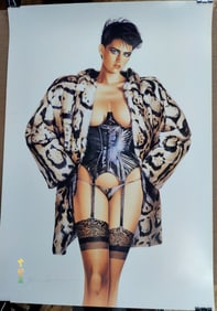 Hajime Sorayama Signed L/E Lithograph # 7 Nude in Fur