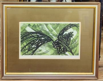 Marion Haldenstein Lithograph in Colors Southern Pines