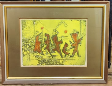 Barbara Neustadt Lithograph, Joyous Procession, 1952
