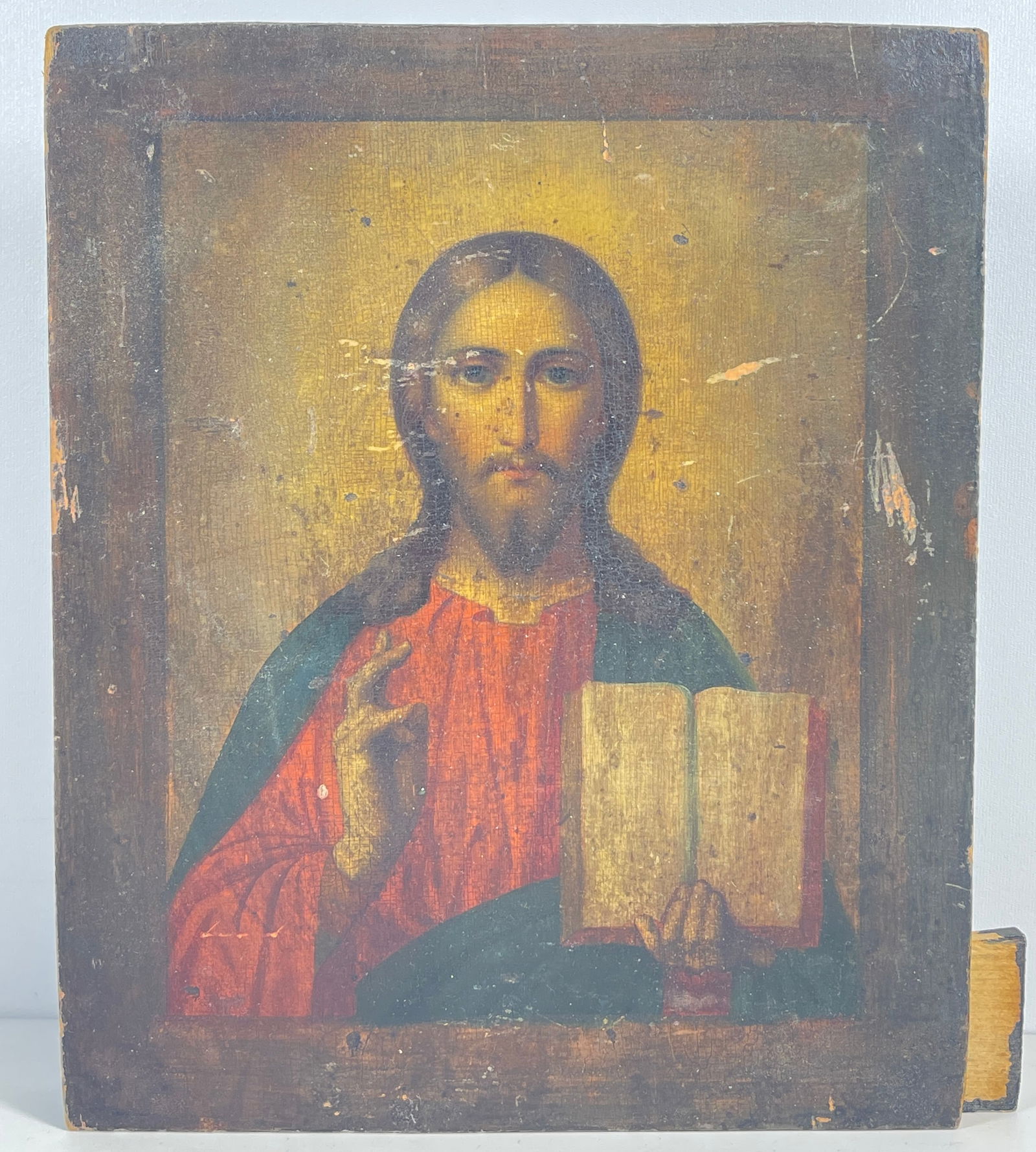 19th Century Russian Icon Christ Pantocrator (1 of 3)