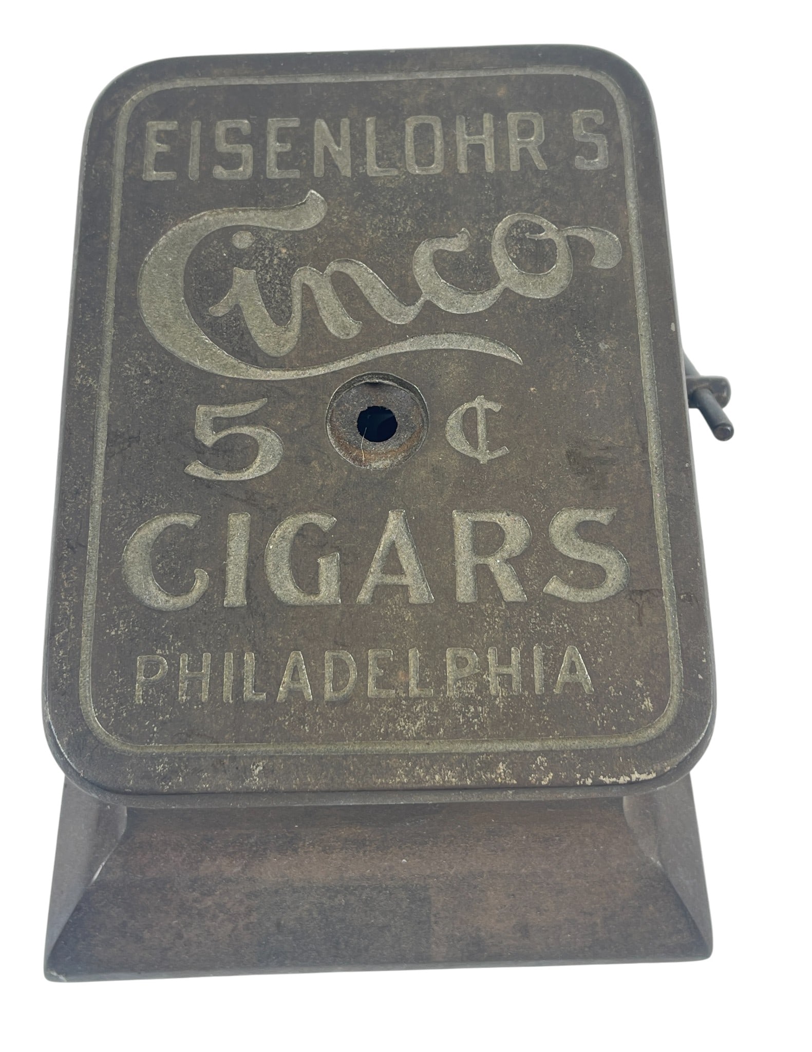 Key Wound Mechanical Clock Work Cigar Cutter (1 of 8)