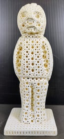 Alexander Ney Sad Figural Standing Male Sculpture