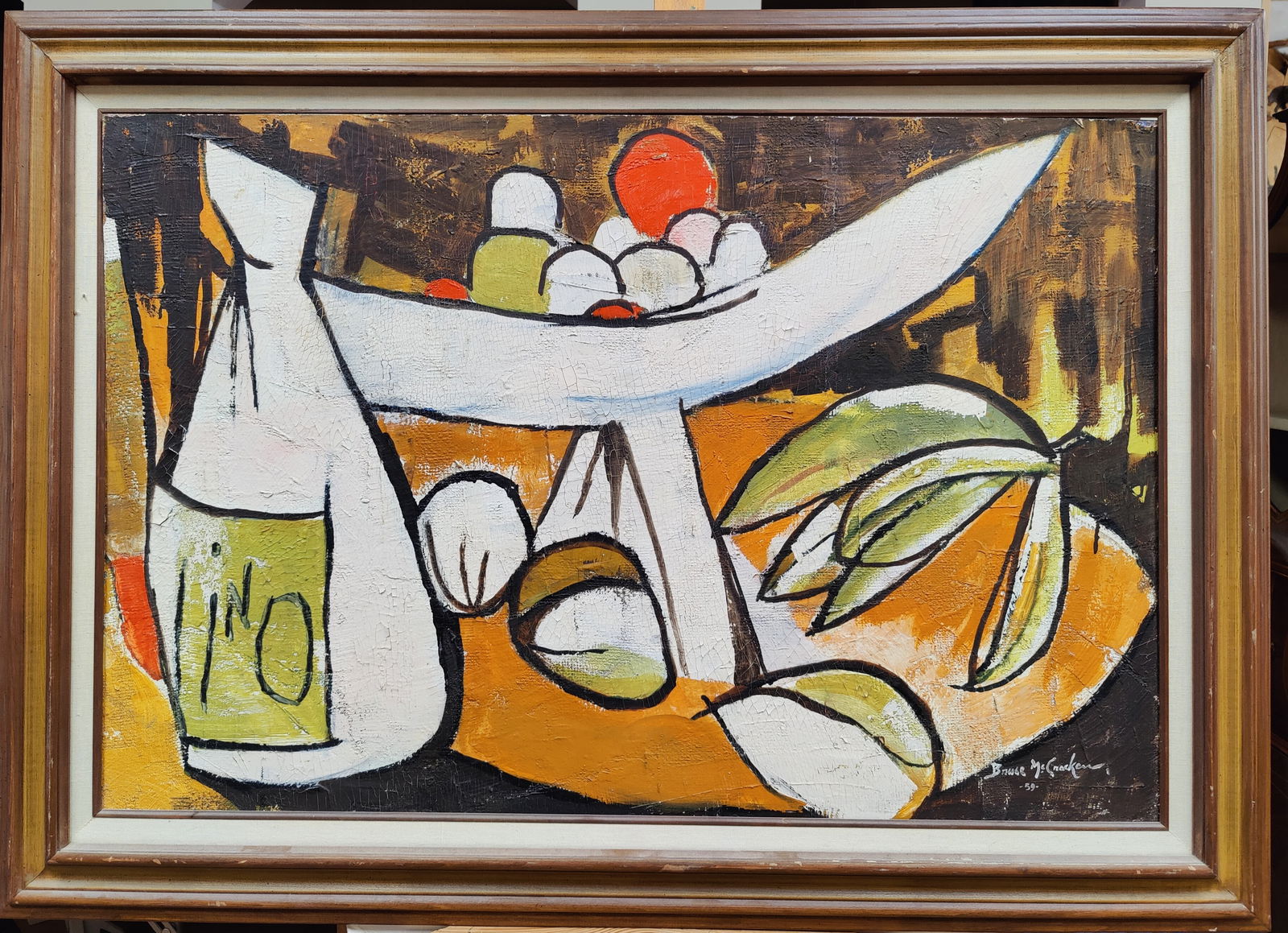 Bruce McCracken Modernist Cubist Style Still Life, 1959 (1 of 7)
