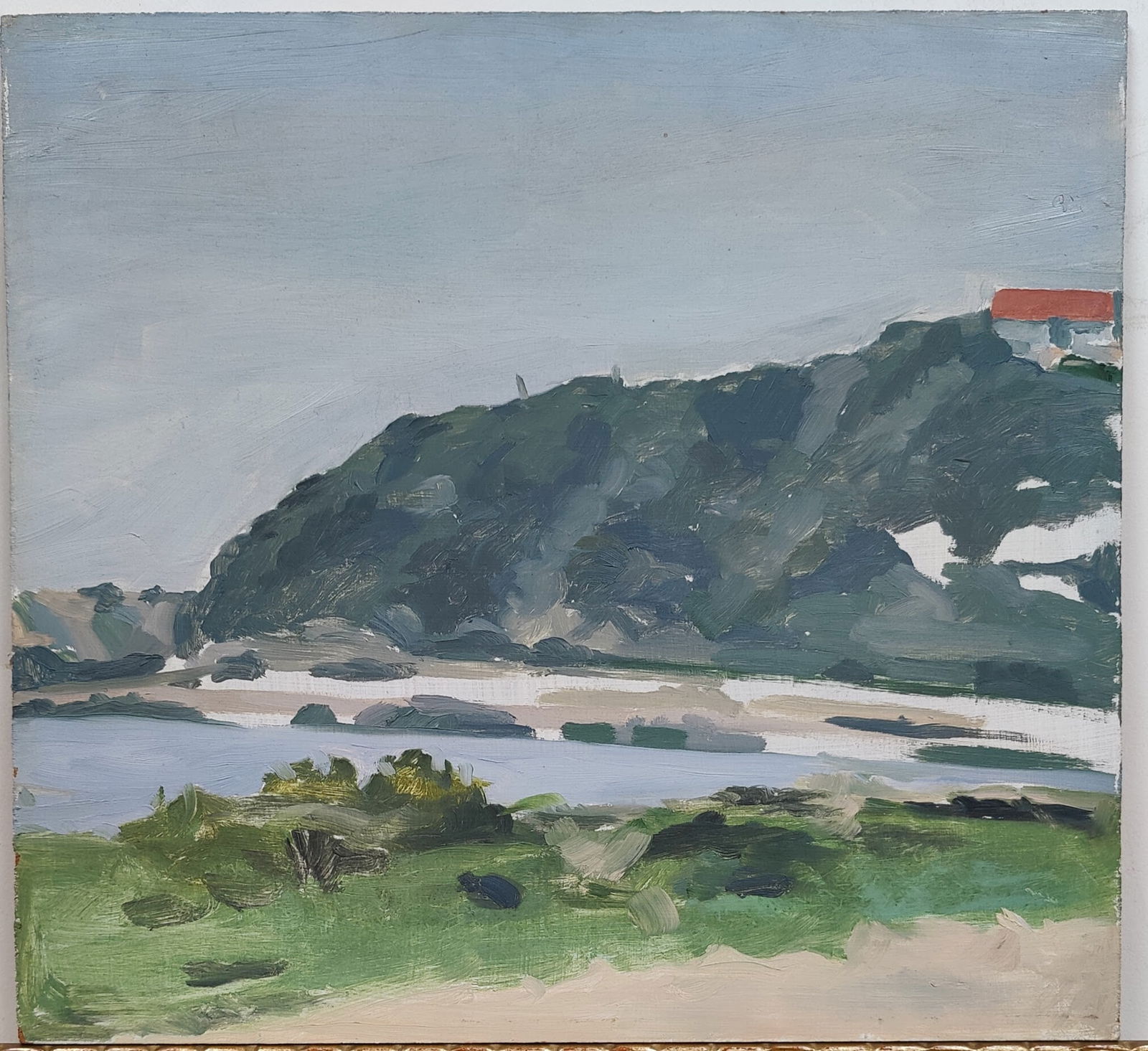 Engstrom O/B Post Impressionist Beach Shore Landscape (1 of 3)