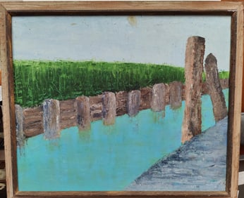 Cindy Auerbach Modernist Long Island Bulkhead Canal