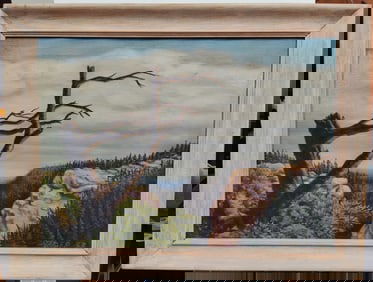 Earl James WPA Impressionist Mountain Landscape, 1938