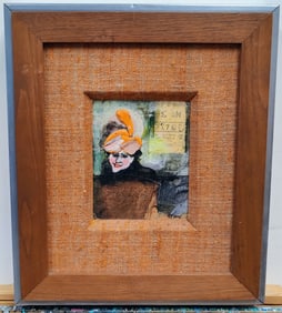 Carl Marx Impasto O/B 3D Painting Woman in Orange Hat