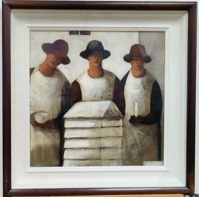 John Caple M/M and Oil Work Titled "Wassailing Bees"
