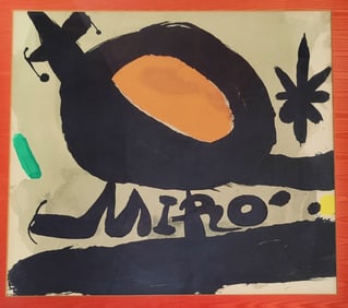 Joan Miro L'Oiseau Solaire Trimmed Lithograph, 1978