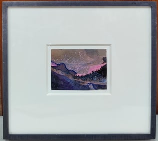 Bernyce Winick Aquamedia Gouache Abstract Sereno I