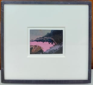 Bernyce Winick Aquamedia Gouache Abstract Sereno III