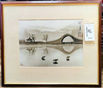 Don Hong-Oai Sepia Gelatin Photograph Three Friends