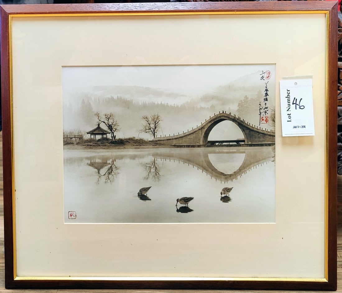 Don Hong-Oai Sepia Gelatin Photograph Three Friends (1 of 8)