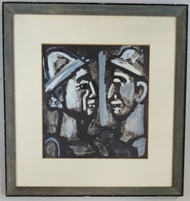 Georges Rouault Lithograph Titled Face a' Face