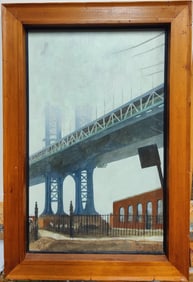 Donald Nelsen Modernist View Under the Manhattan Bridge