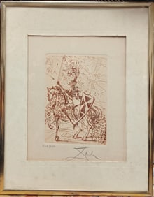 Salvador Dali L/E Collectors Guild Etching Titled El Cid
