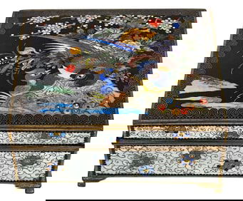 Japanese Cloisonne Trinket Box