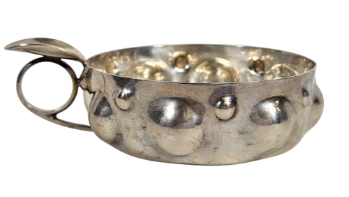 Black Starr & Frost Gorham Sterling Silver Wine Taster Porringer