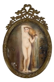 19th Century Nude Portrait Miniature after JA Ingress La Source