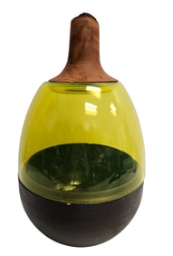 Utopia & Utility Ceramic Glass & Wood Stackable Container TSV