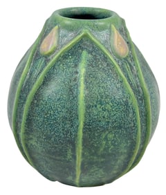 Jemerick Art Pottery Cabinet Vase, Manner of Grueby