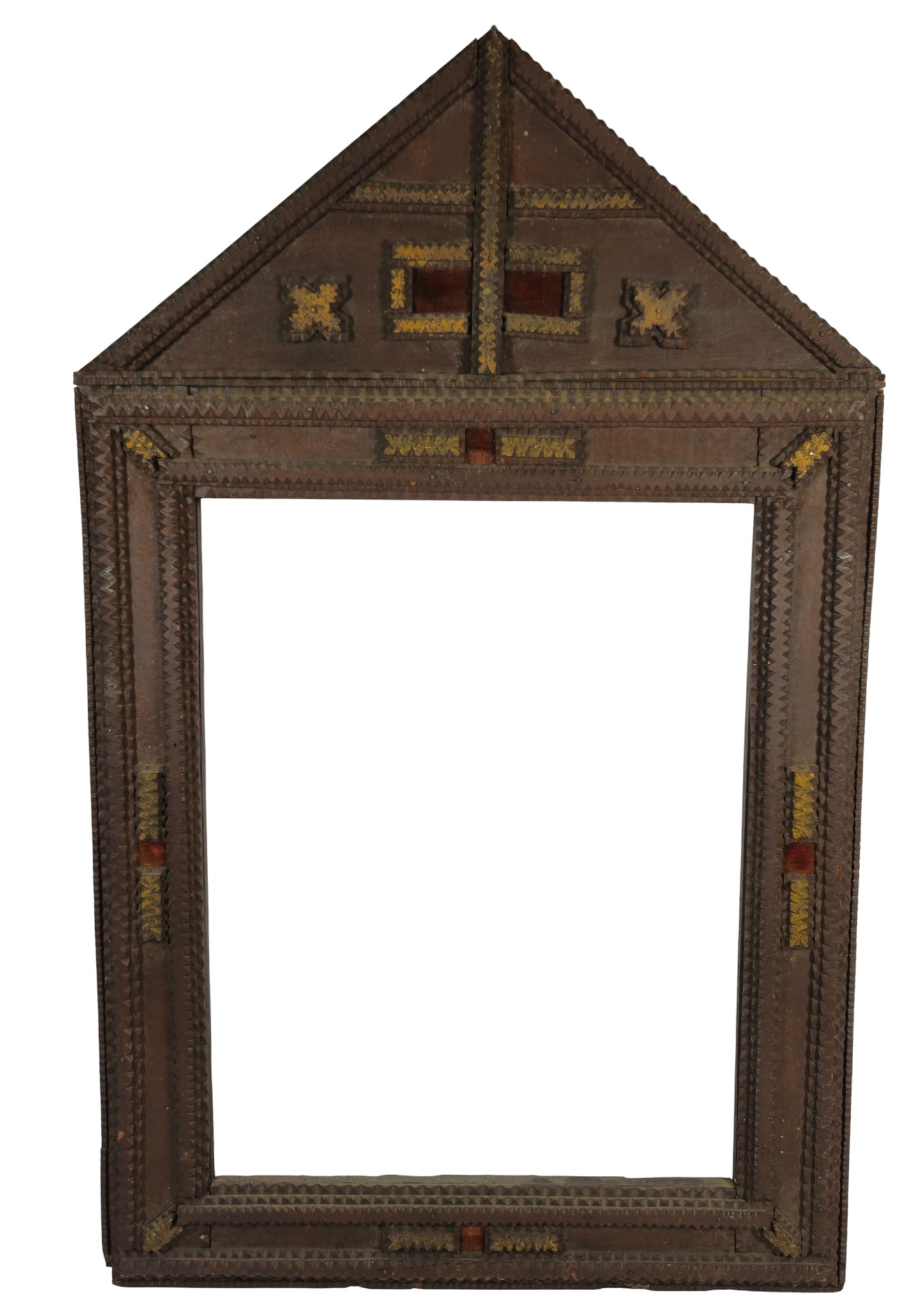 19th Century Tramp Art Frame (1 of 3)