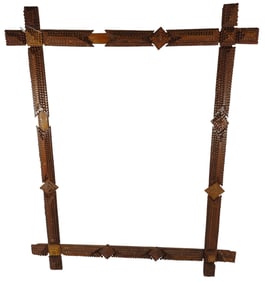 19th Century Tramp Art Frame