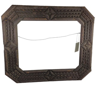 19th Century Tramp Art Frame
