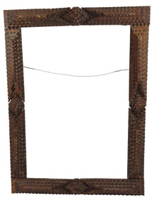 19th Century Tramp Art Frame