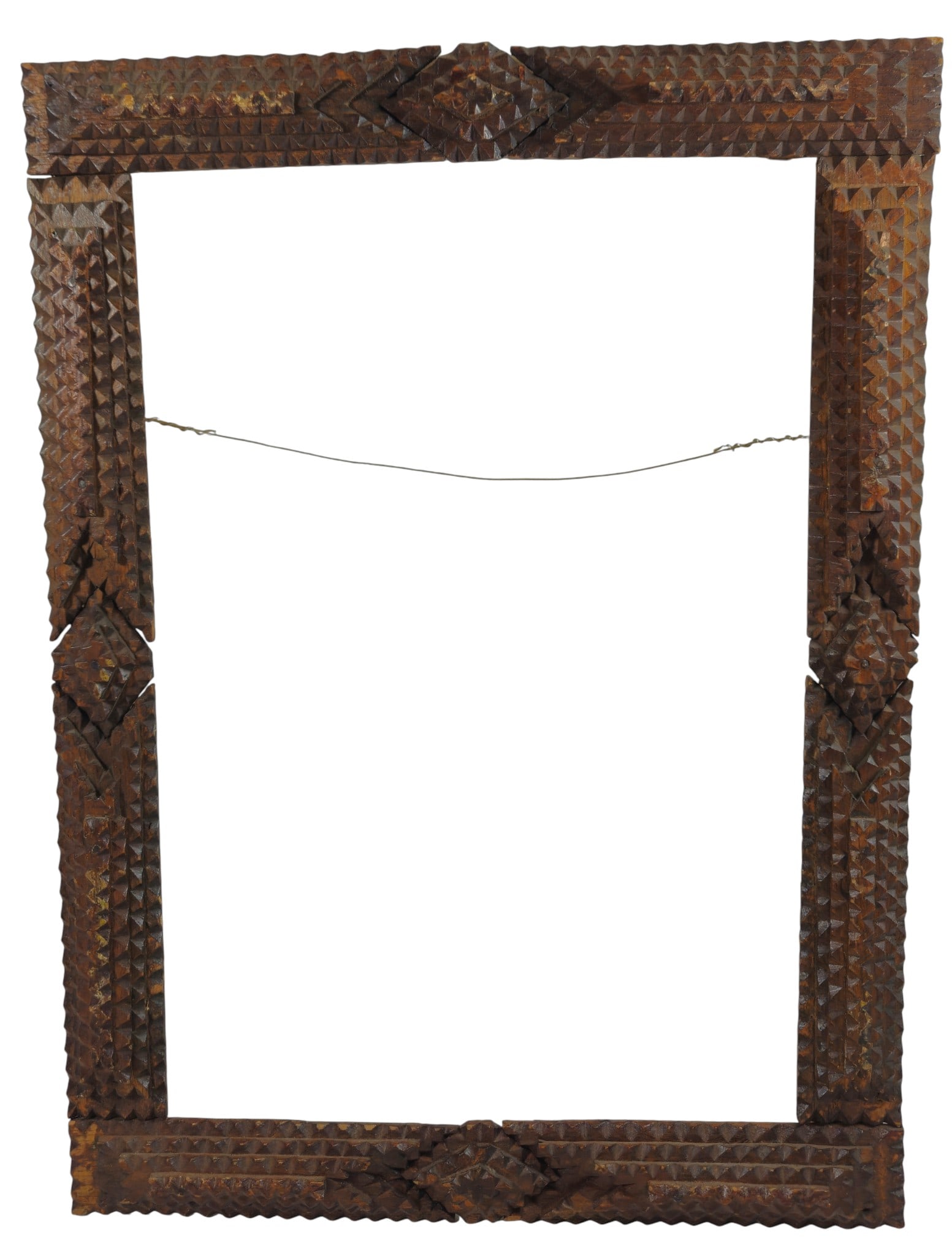 19th Century Tramp Art Frame (1 of 6)