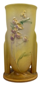 Roseville Art Pottery Yellow Ixia Tall Vase