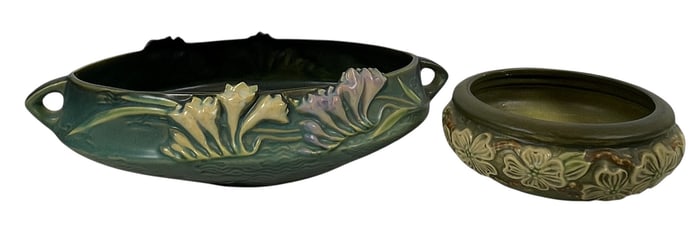 Lot of (2) Roseville Art Pottery Bowls