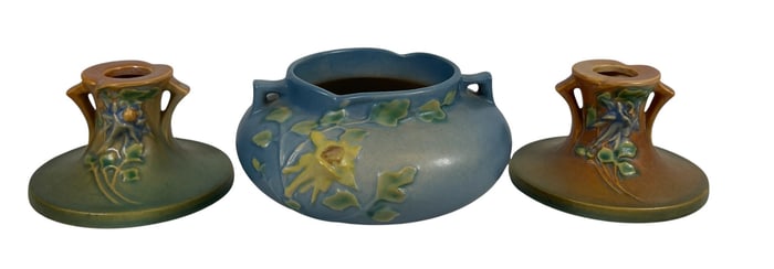 Lot of (2) Roseville Art Pottery Articles