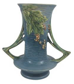 Roseville Art Pottery Bushberry Two Handle Vase 34-8