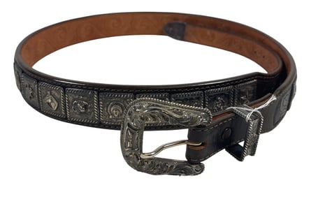 Custom Sterling Silver Midwestern Theme Belt J.W. Cooper